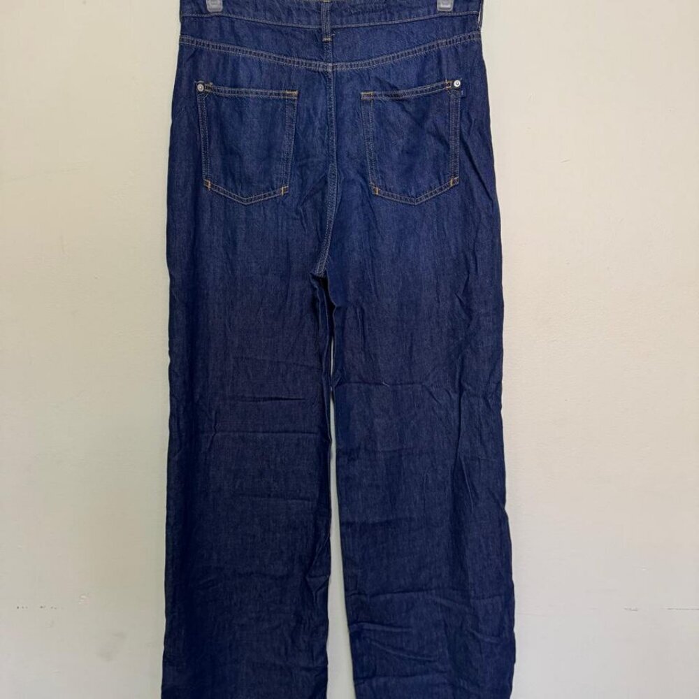 Anthropologie Pilcro Jeans The Annie High Rise Wide Leg Blue Denim Size 30 - Picture 6 of 15